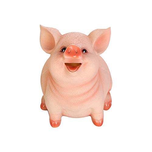 Tirelire Cochon Géante Décorée Fleurs Et Cœurs - Résine Durable - Pour Enfants Et Adultes - Cadeau épargne